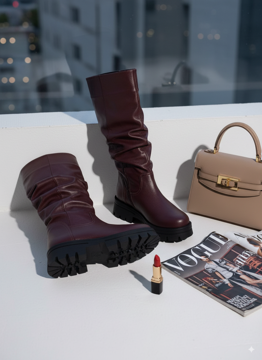 Bota Granate Vinotinto - Elegancia Atemporal